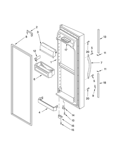 Refrigerator door