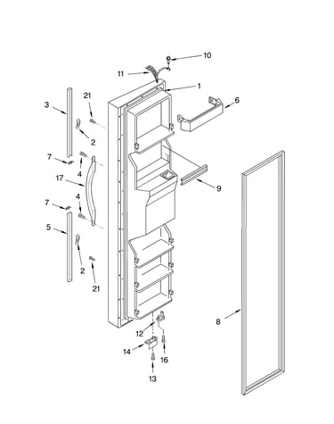 Freezer door