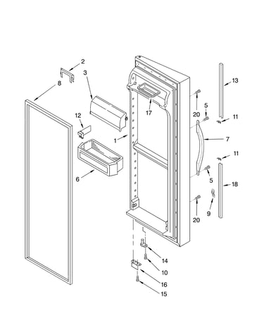 Refrigerator door