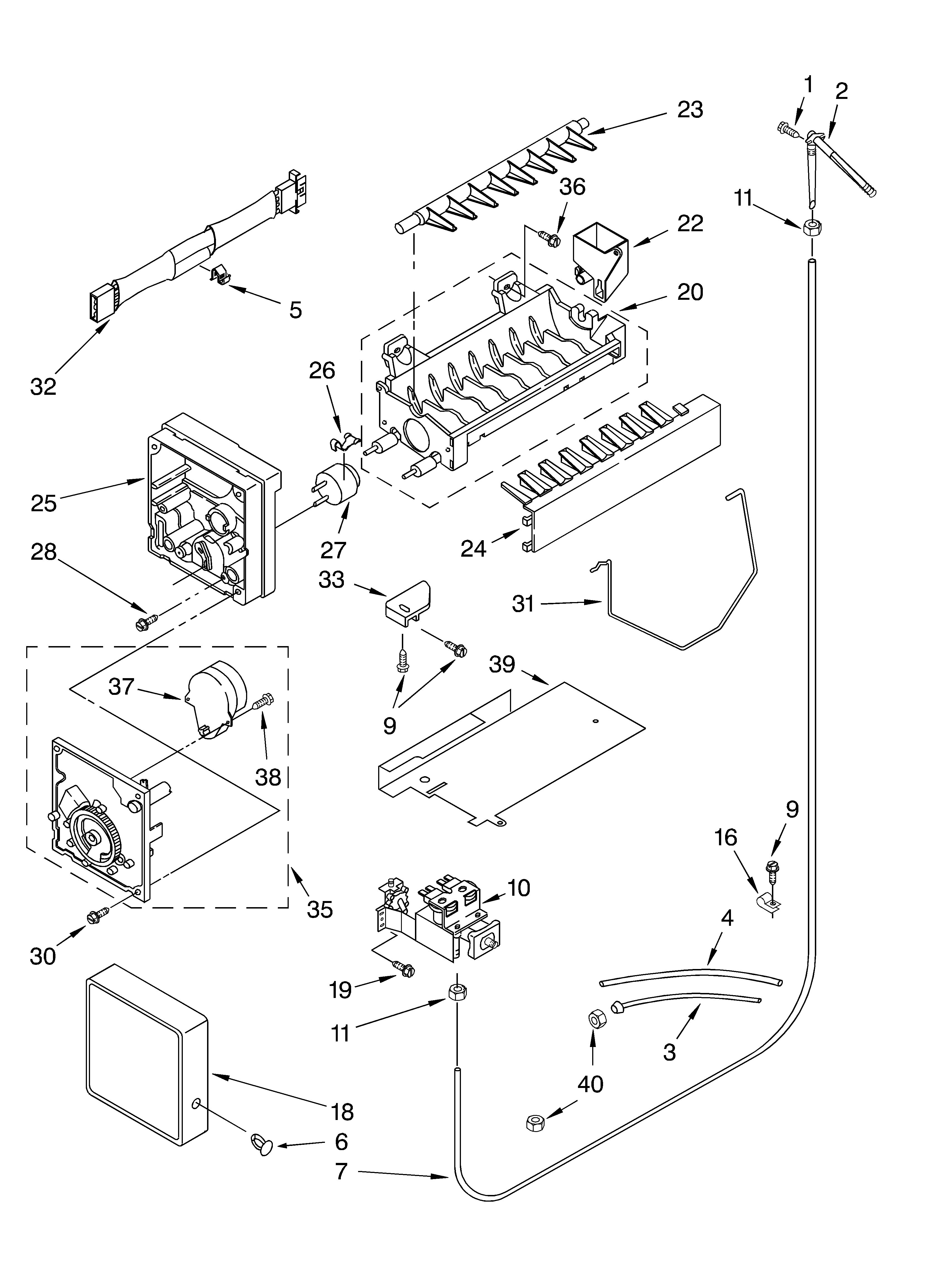 Ice maker/optional