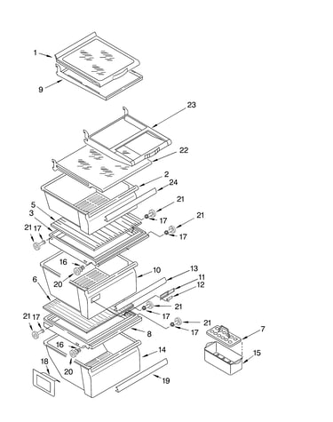 Refrigerator shelf