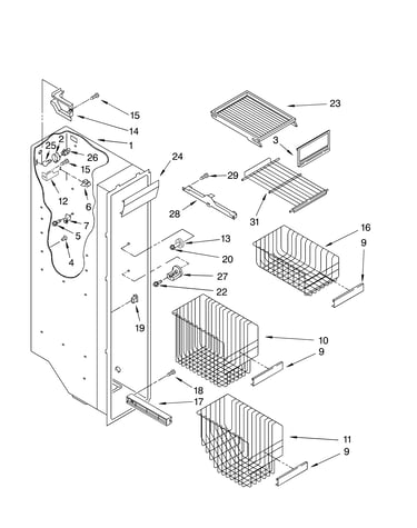Freezer liner
