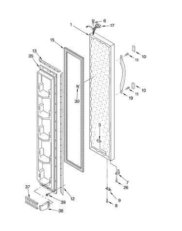 Freezer door