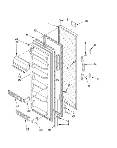 Refrigerator door