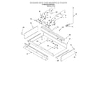 KitchenAid KDRP407HSS1 burner box and manifold diagram