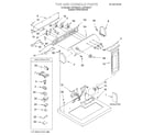 Whirlpool LGR7646JQ1 top and console/lit/optional diagram