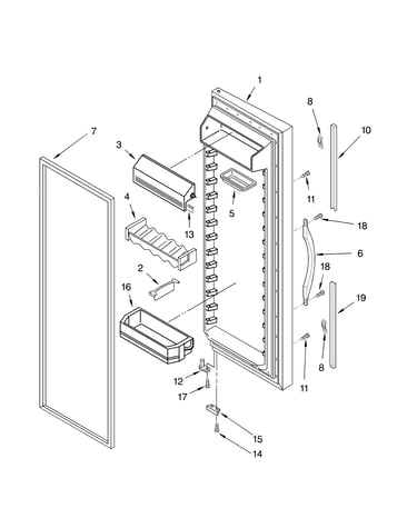 Refrigerator door parts