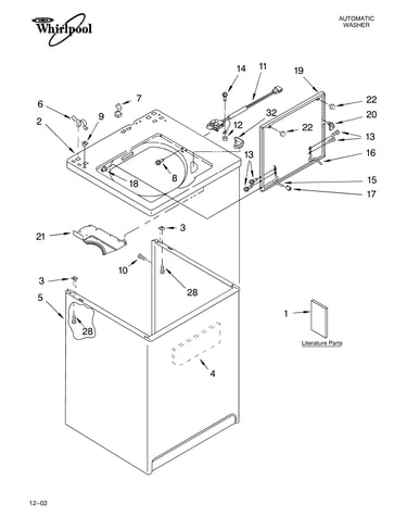 Top and cabinet parts