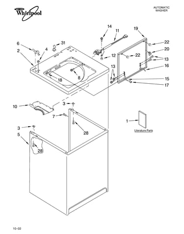 Top and cabinet parts