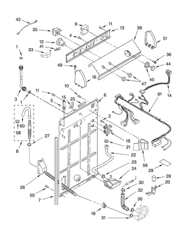 Controls and rear panel parts