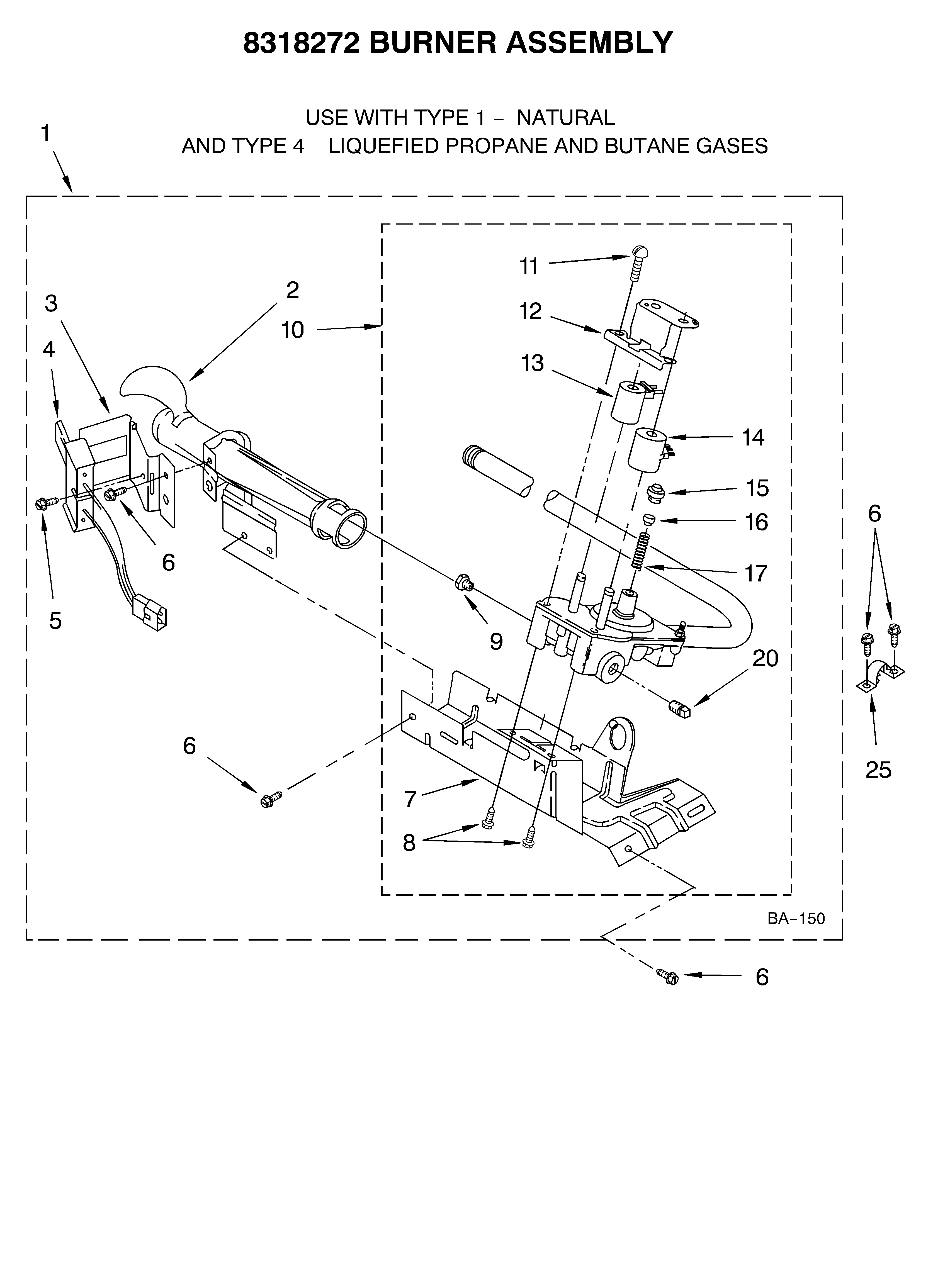 8318272 BURNER ASSEMBLY