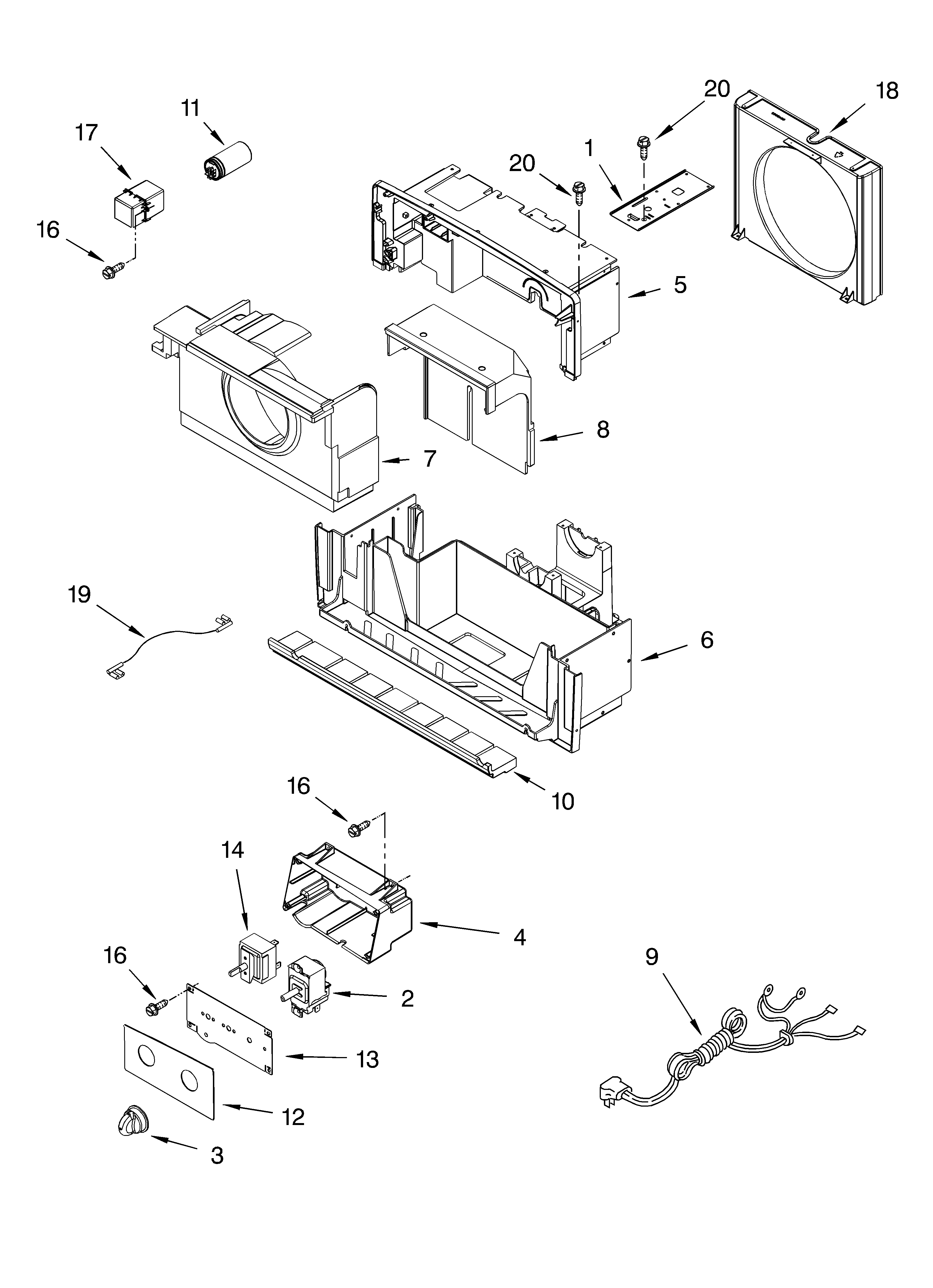 Air flow and control parts