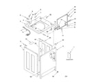Whirlpool CAP2762MQ0 top and cabinet parts diagram