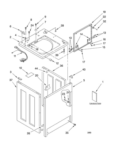 Top and cabinet parts