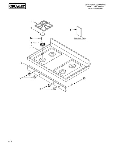 Cooktop parts
