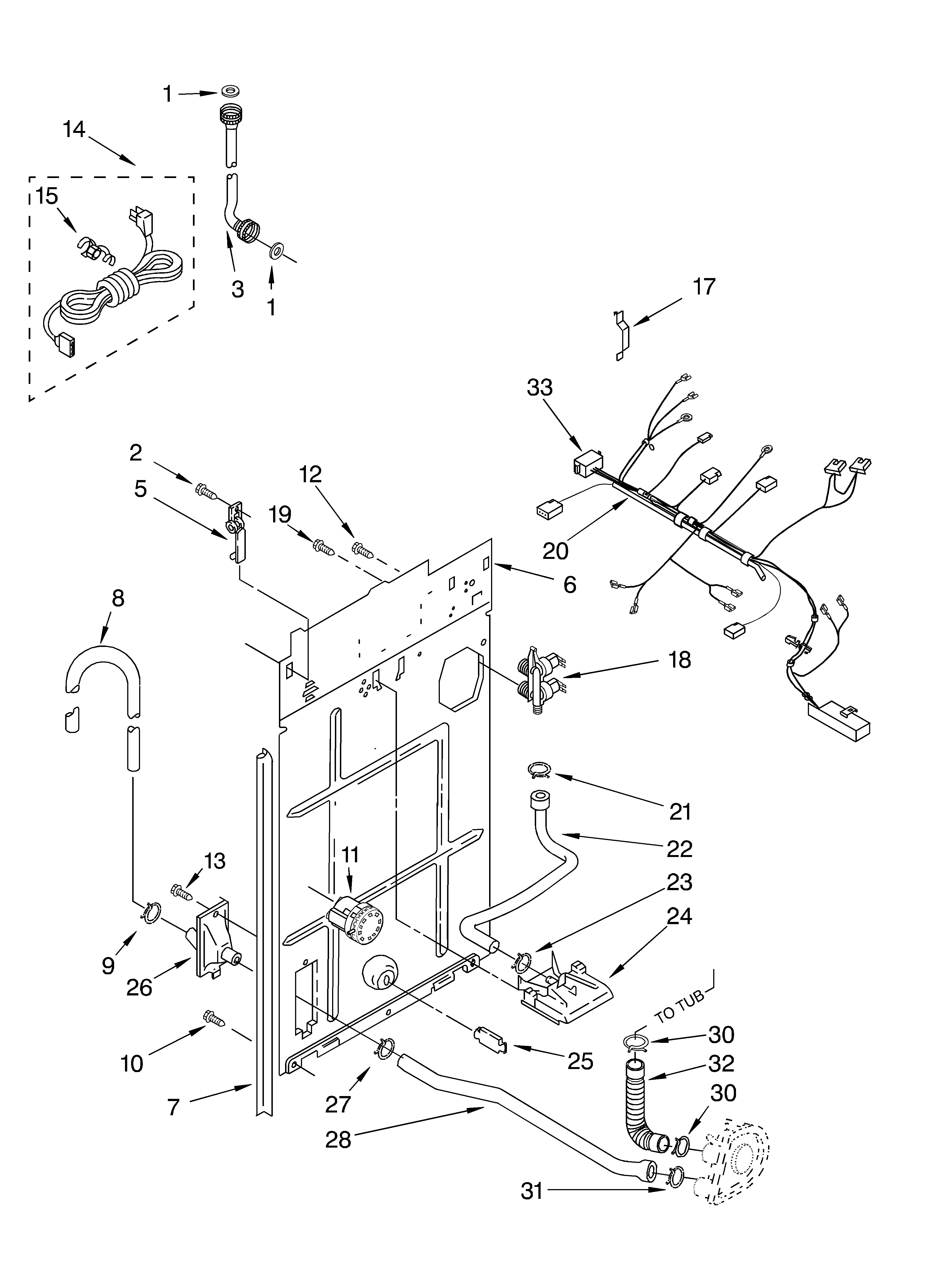 Rear panel parts