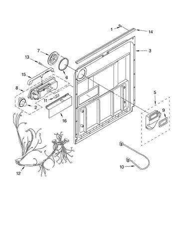 Door and latch parts