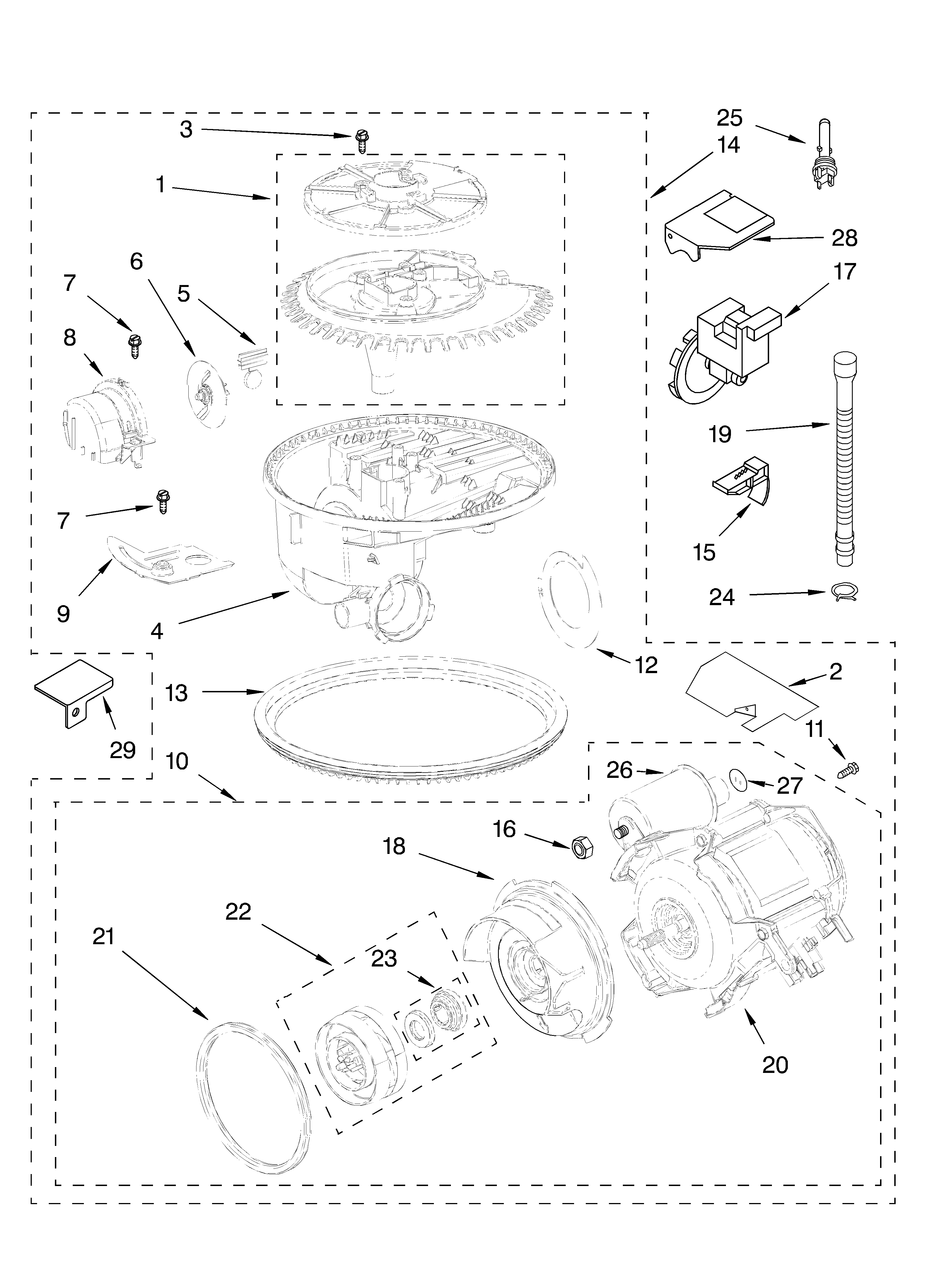 Pump and motor parts