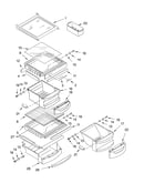 Refrigerator shelf parts