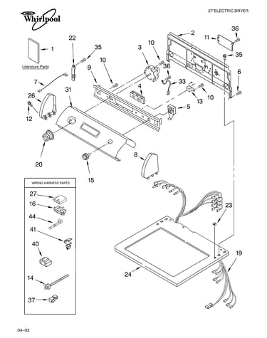 Top and console parts