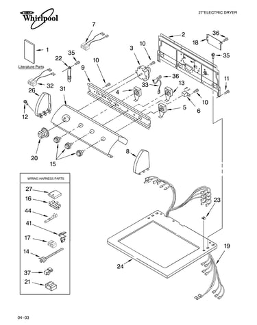 Top and console parts