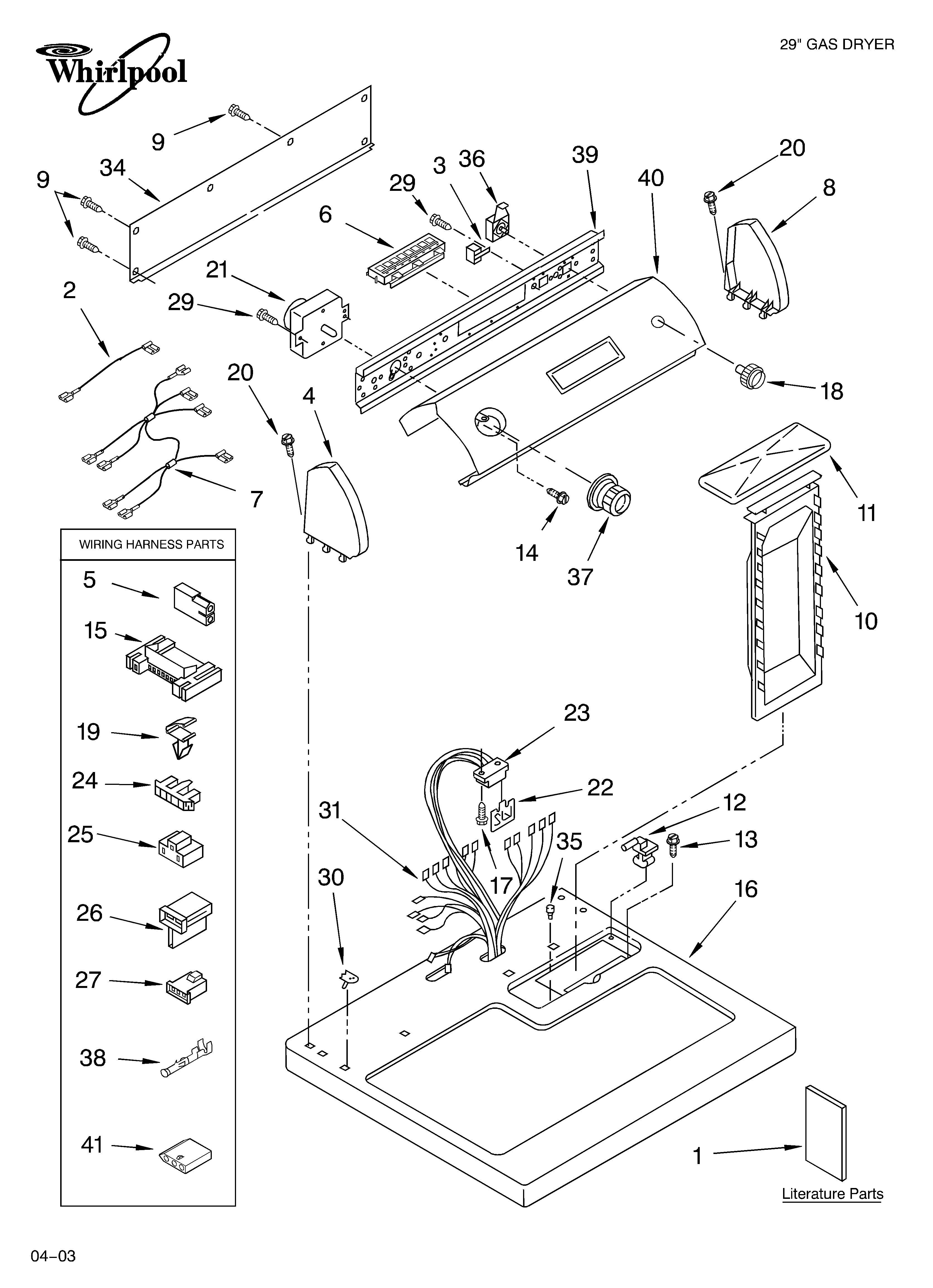 Top and console parts