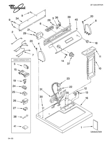 Top and console parts