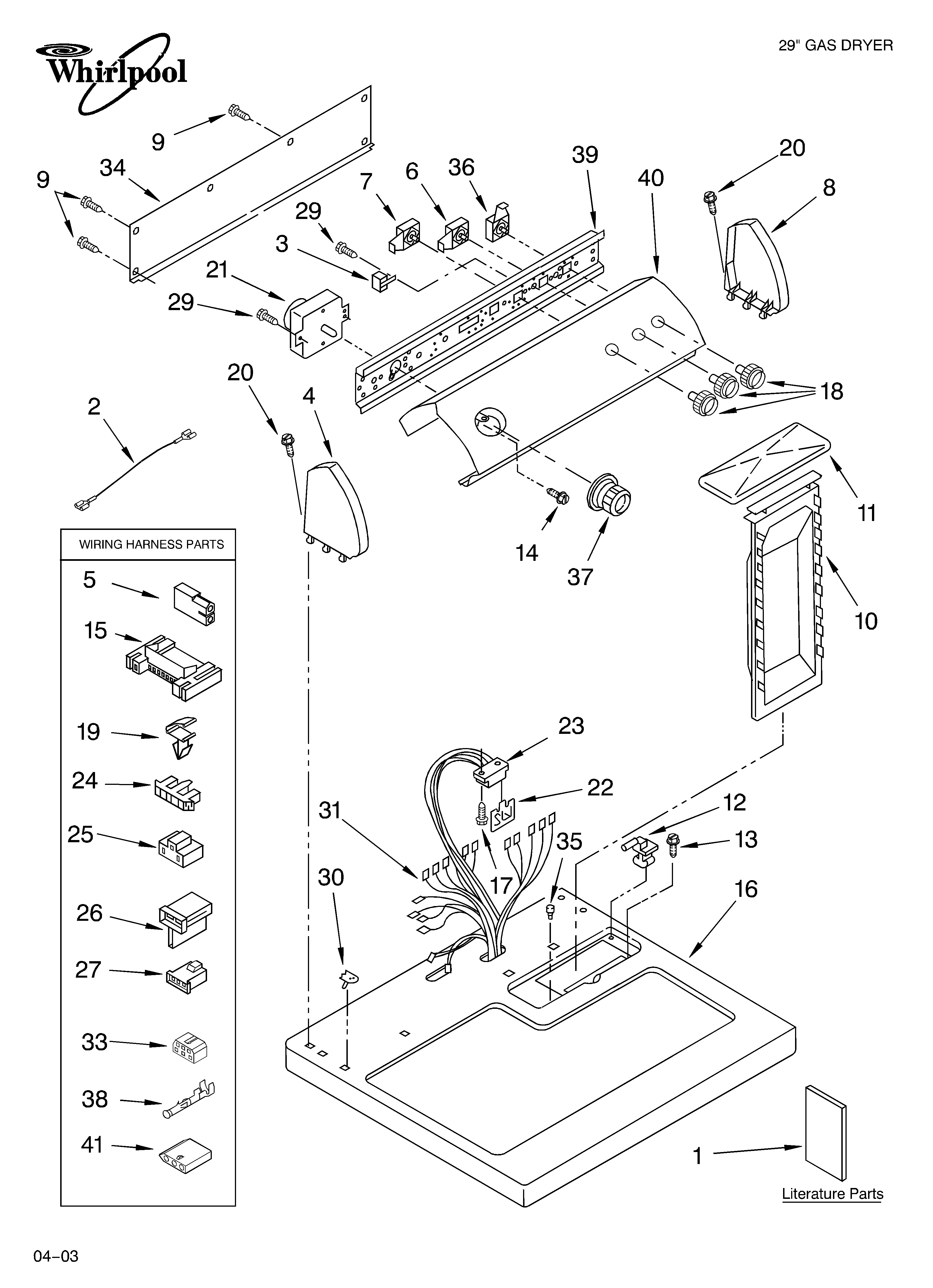 Top and console parts