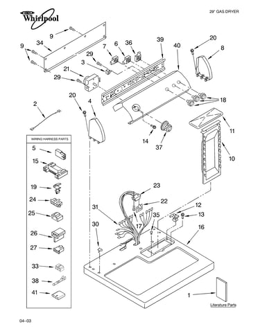 Top and console parts