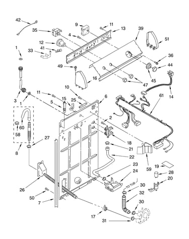 Controls and rear panel parts