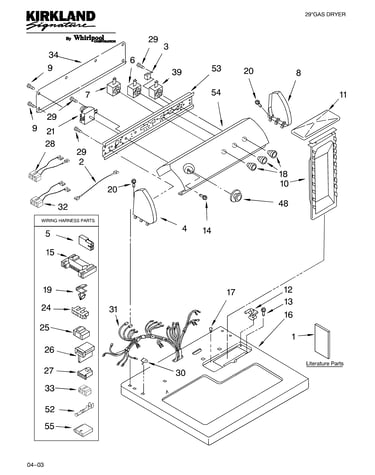 Top and console parts