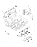Upper rack and track parts