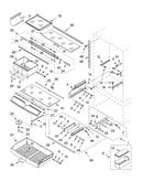 Refrigerator shelf parts
