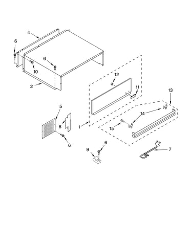 Top grille and unit cover parts