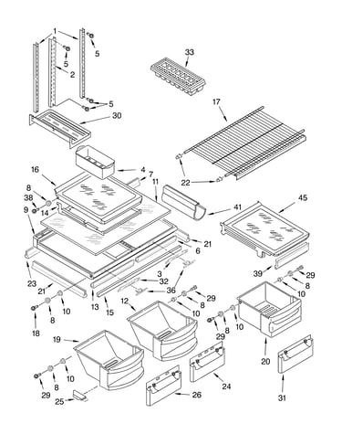 Shelf parts