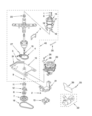 Transmission, motor and pump parts