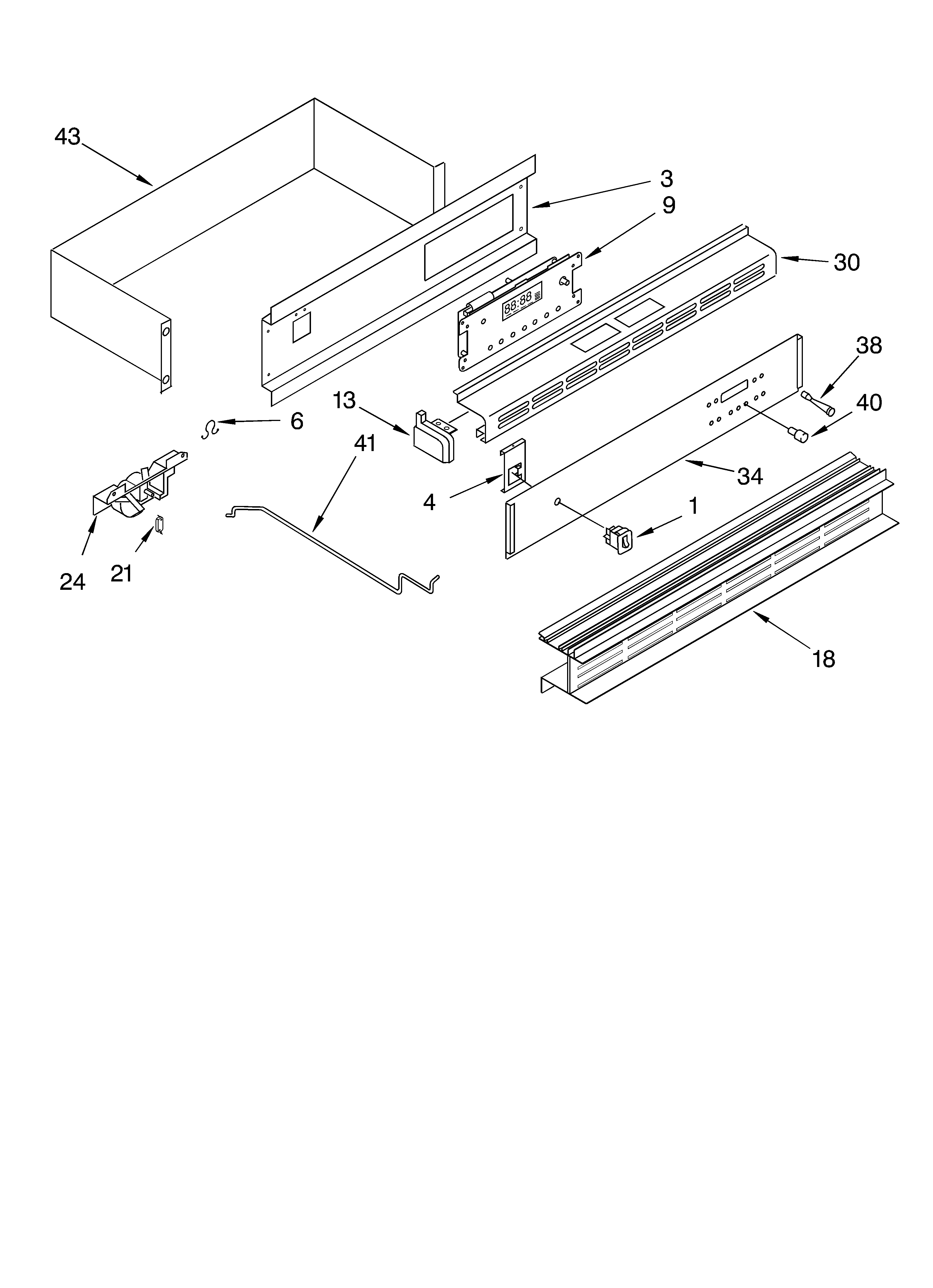 Control panel parts