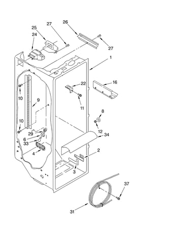 Refrigerator liner parts