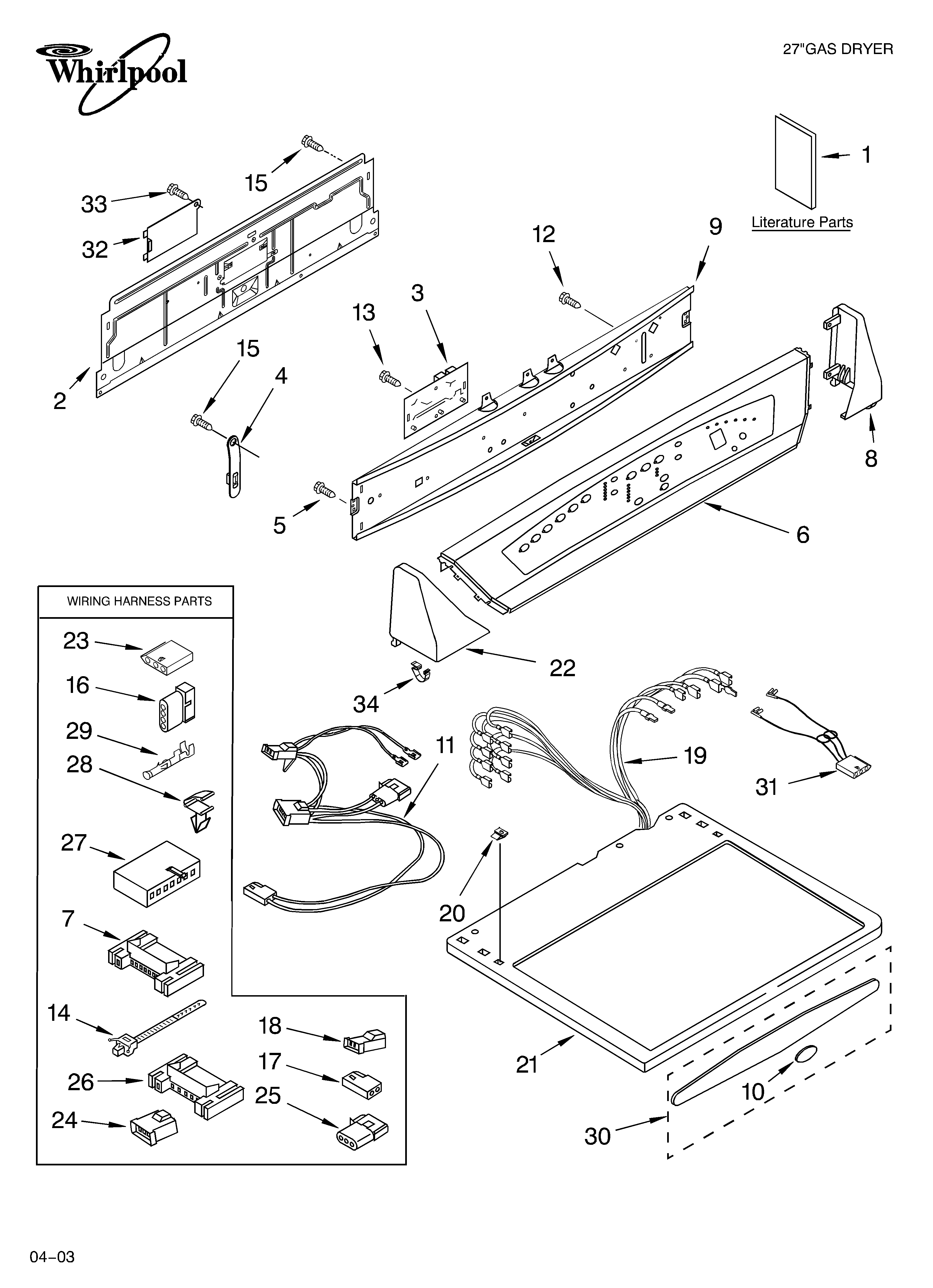 Top and console parts