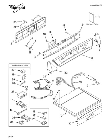 Top and console parts