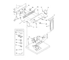 Crosley CEDS563MQ0 top and console parts diagram