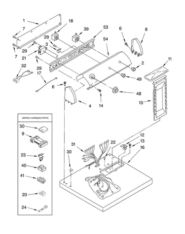 Top and console parts