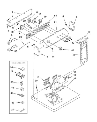 Top and console parts