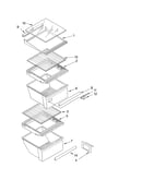 Refrigerator shelf parts