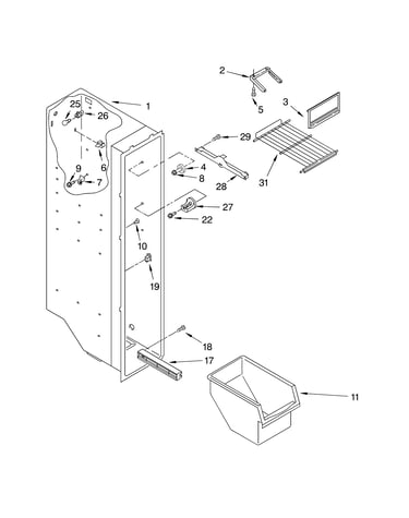Freezer liner parts