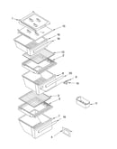 Refrigerator shelf parts