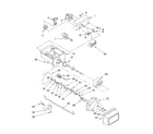 Whirlpool ED2PHEXMT00 motor and ice container parts diagram