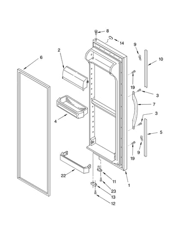 Refrigerator door parts