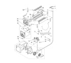 Whirlpool ED5NHEXMS00 icemaker parts, parts not illustrated diagram