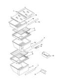 Refrigerator shelf parts